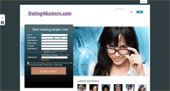 Desktop Screenshot of dating4gamers.com
